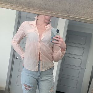 Light pink button-up